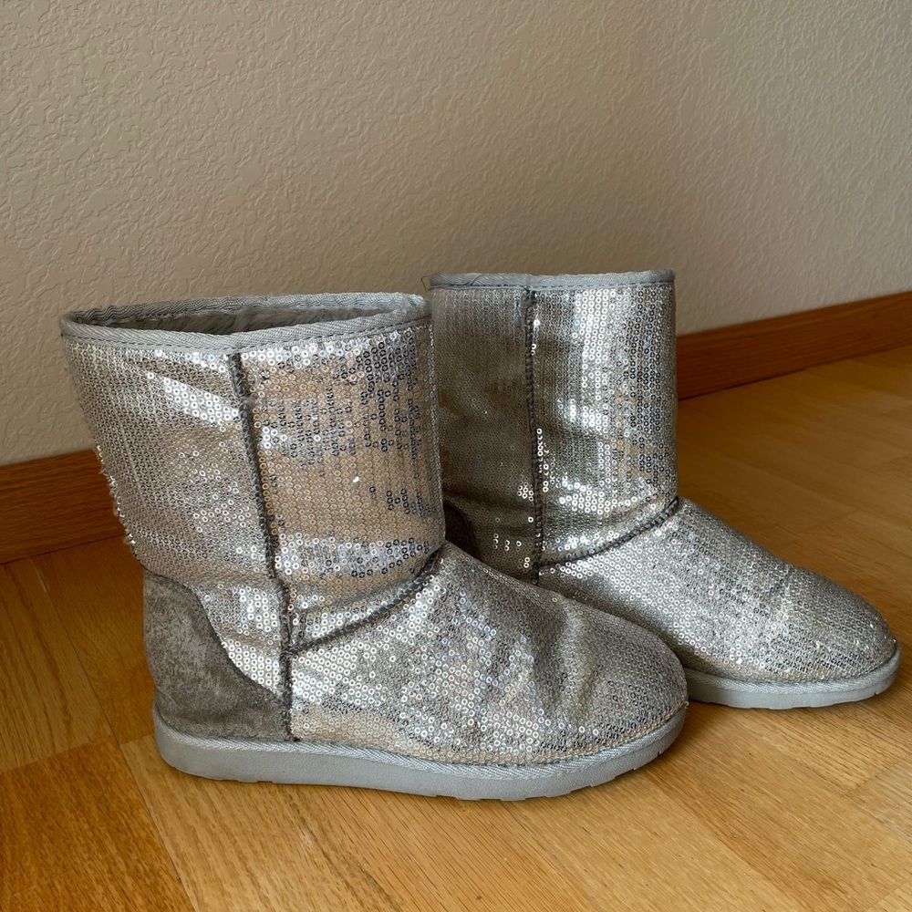 Sequin Boots